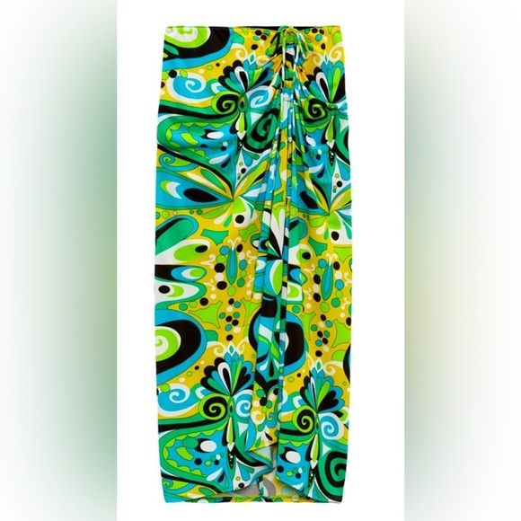 Zara Draped printed skirt - Picture 1 of 4